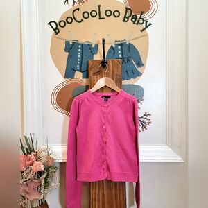 GAP Pink Kids Button-Up Cardigan